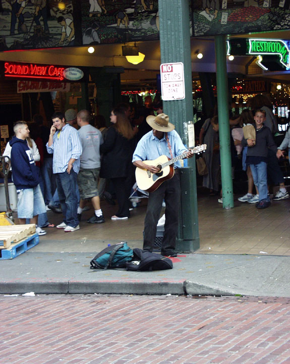 Street Musician - Seattle, Washington