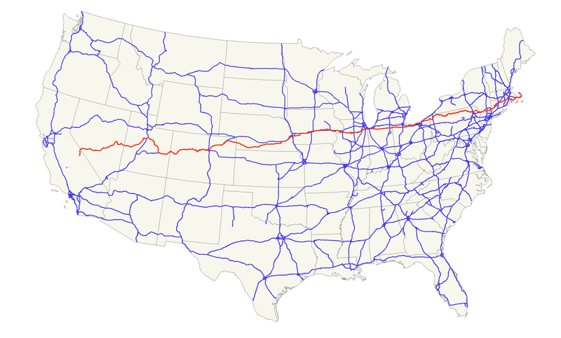 US Highway 6 map - from Wikipedia