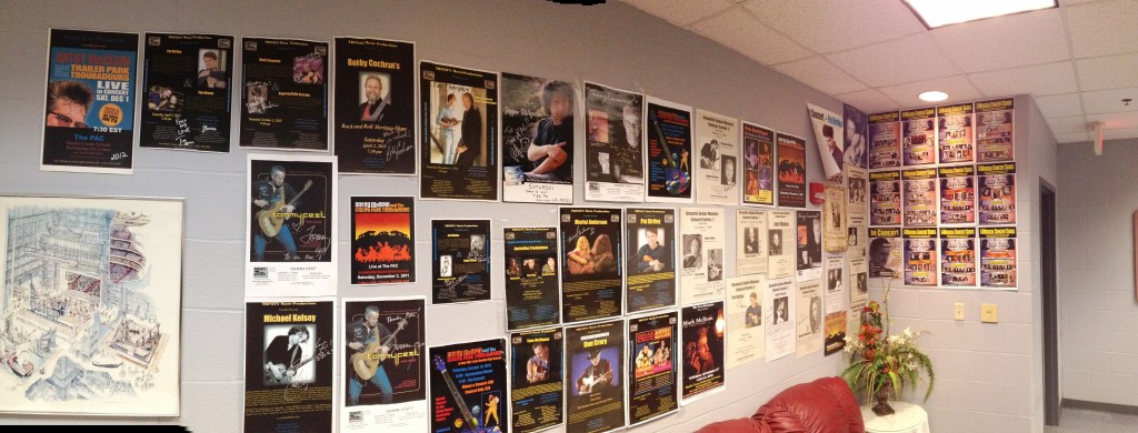 PAC Green Room Poster Wall