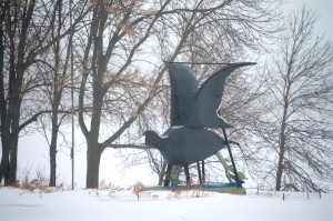 Coot Statue, Ashby, MN
