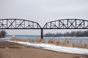 Grant Marsh Bridge over Missouri River in Bismarck