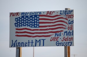 Another Winnett Sign - on other side of town
