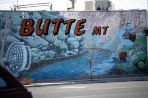Butte, Montana Welcoms sign
