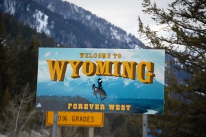 Welcome to Wyoming sign on Teton Pass