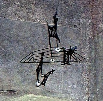 Deer Crossing from satellite 