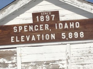 Spencer, Idaho sign