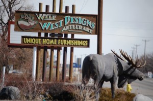 Wild West Designs in Idaho Falls...great wooden sculptures