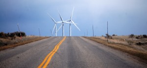 Approaching Wolverine Creek Wind Farm, near Iona, ID