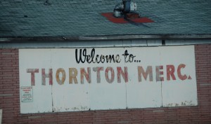 Old wall sign in Thornton, ID
