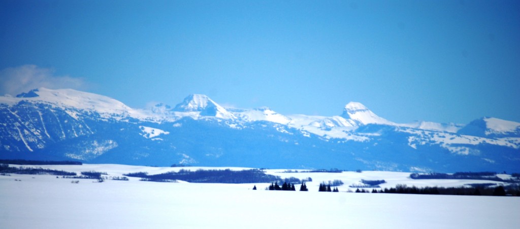 The Tetons as seen from near Drummond, ID