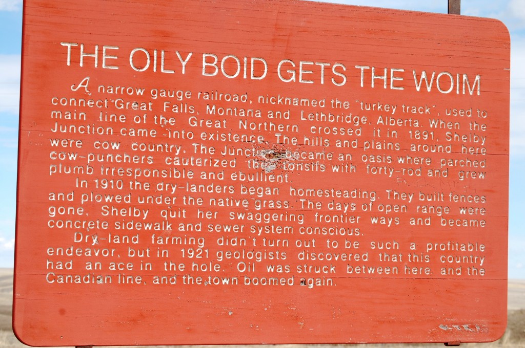 The Oily Boid gets the Woim - a unique historical marker