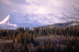 Clouds in the Mountains near Babb, MT