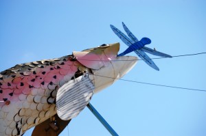 60 foot tall trout - centerpiece of "Fisherman's Dream"