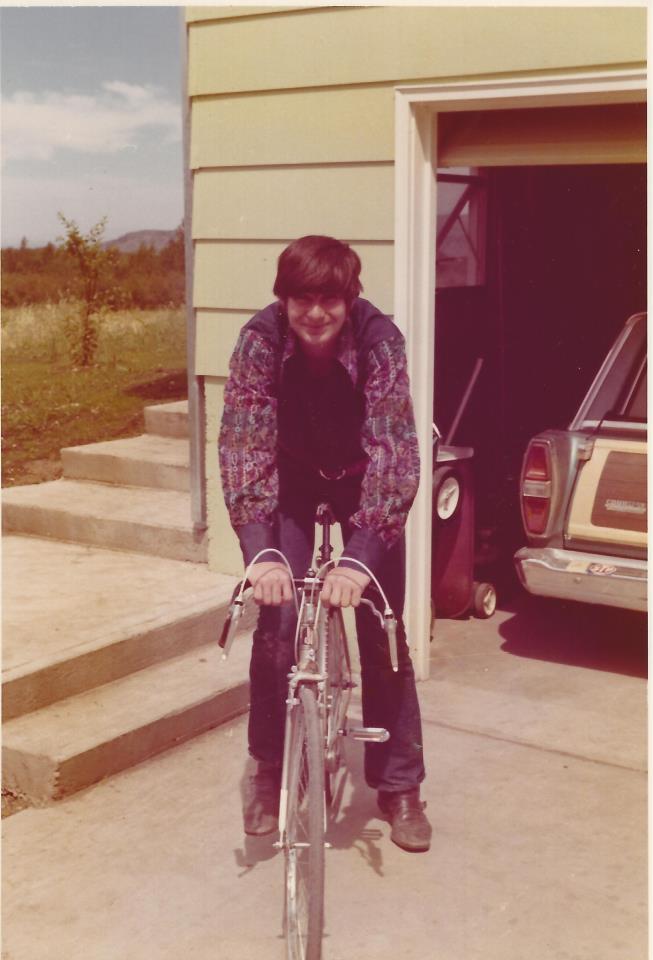 David in Bozeman 1973 - wearing my favorite bell-sleeved embroidered shirt