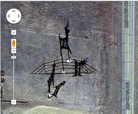 Deer Crossing as seen from Google Map Satellite