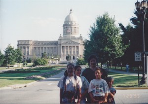 Family in Frankfort, KY, July 1993