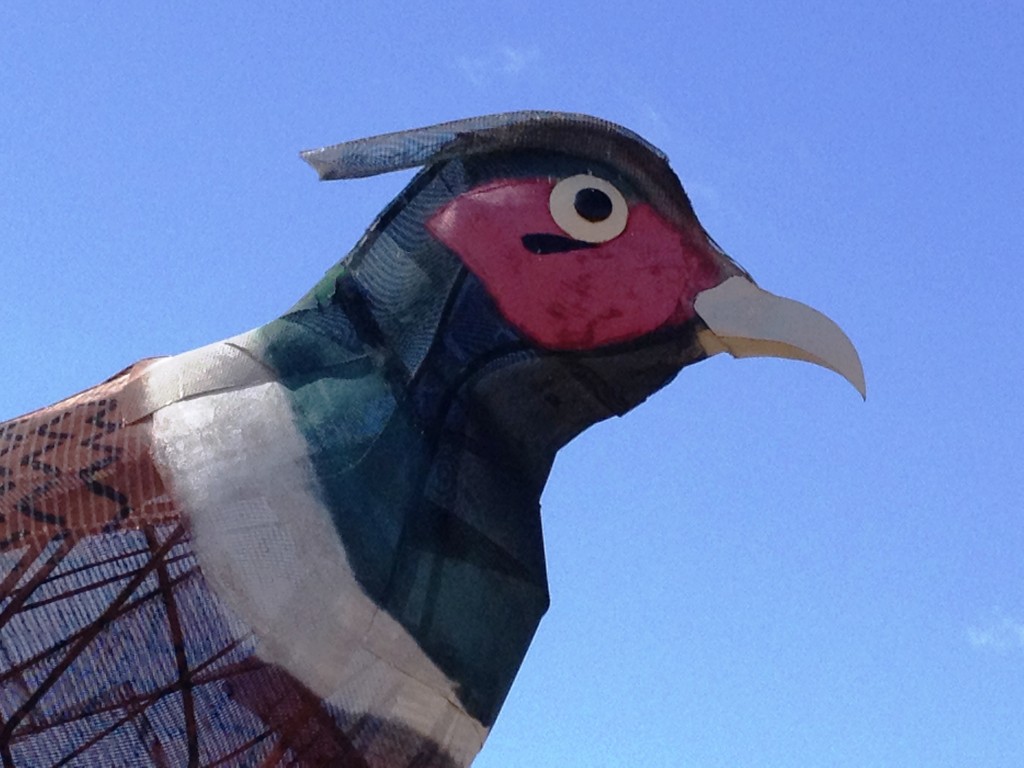 The Rooster at Pheasants on the Prairie weighs over 13,000 pounds is over 40 feet tall.