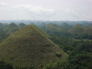 The Chocolate Hills in Bohol