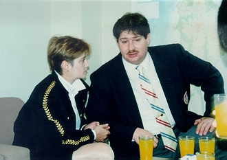 David with Nadia Comanci - spent three days with her as her personal guide in Kyushu