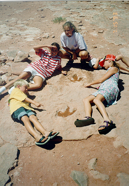 Dinosaur Tracks, Moenave, AZ July 1993