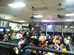 The waiting line at Oklahoma Joe's