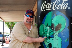 Have a Coke and a Smile?? Coke machine in Roswell...