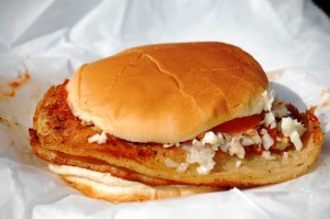 ....it's time for a Snappy Lunch Pork Chop Sandwich