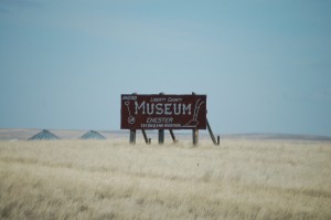 Museum Sign near Chester, MT