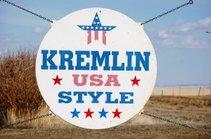 Welcome to Kremlin sign