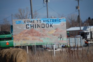 Welcome to Chinook sign
