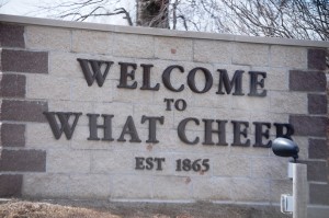 Welcome to What Cheer, Iowa