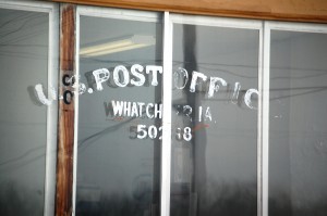 What Cheer Post Office - even this sign is becoming illegible and run down