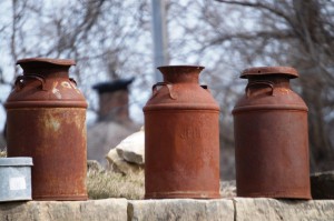 Old Milk Cans - Le Claire, IA