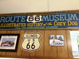 Route 66 Memorabilia in Cozy Drive In