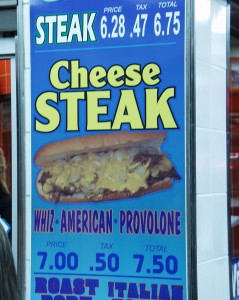 Steak Sign at Geno's