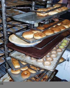 A Rack of Goodies at Paris Bakery