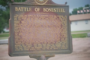 Battle of Bonesteel Commenmorative Sign