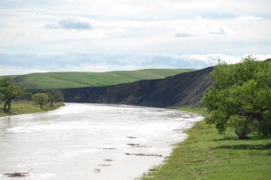 White River as seen from SD 63 south of Belvidere, SD