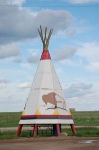 Teepee Picnic Area at Badland's Travel Stop
