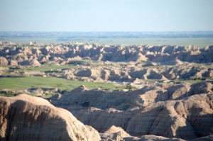 The Badlands as seen from Sage Creek Rim Road