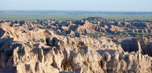 Badlands at Sunset