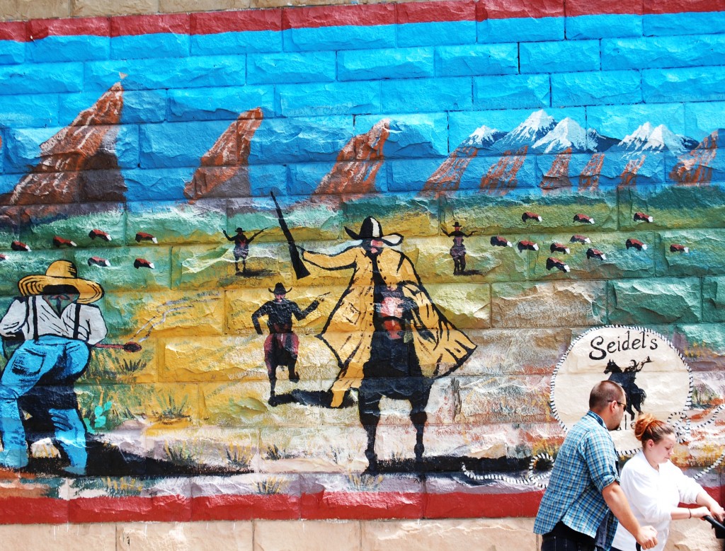 Large mural in Cody, Wyoming