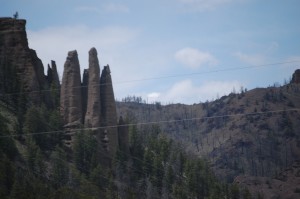 Unique Formations west of Wapiti