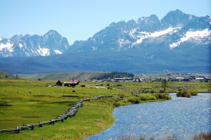 Sawtooths as seen from Lower Stanley, Idaho