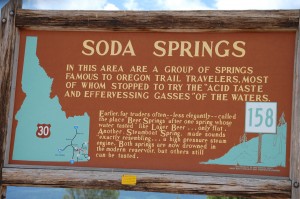 Soda Springs Historic Marker