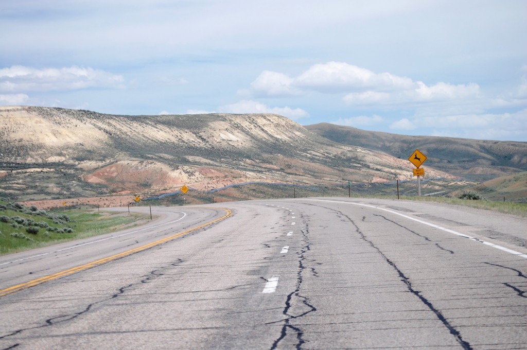 US 30 heading east to Kemmerer, WY