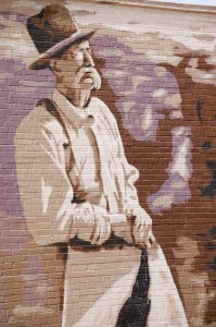Detail of Harvey Jackson mural