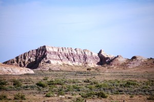Colorful buttes along Hwy 789 in south central Wyoming