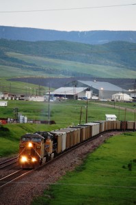 Train coming out of Peabody Coal Mine near Oak Creek, CO