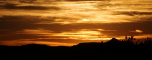 Sunset as seen from Yampa, CO